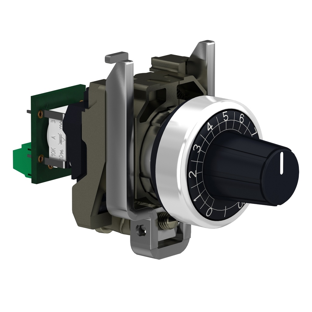 [XB4BD912R4K7] Potenciometro Modular Cuerpo Metalico 4700 Ohm 22Mm Ip69K Ik06 Harmony Xb4 Schneider