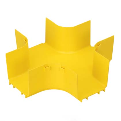 [FRFWC4X4LYL] Distribuidor De 4 Vías Fiberrunner, Se Fija A Canales De 4" X 4 Panduit