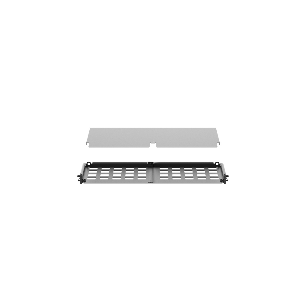 Placa De Holgura Para Armazon Hd Flex Con 1Ru Traseras Negro Panduit