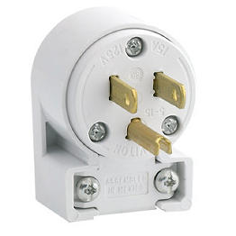 Clavija Angular Con Conexion A Tierra De 15 A 125 V Nema 5-15P 2 Polos 3 Hilos Grado Comercial Blanco Leviton