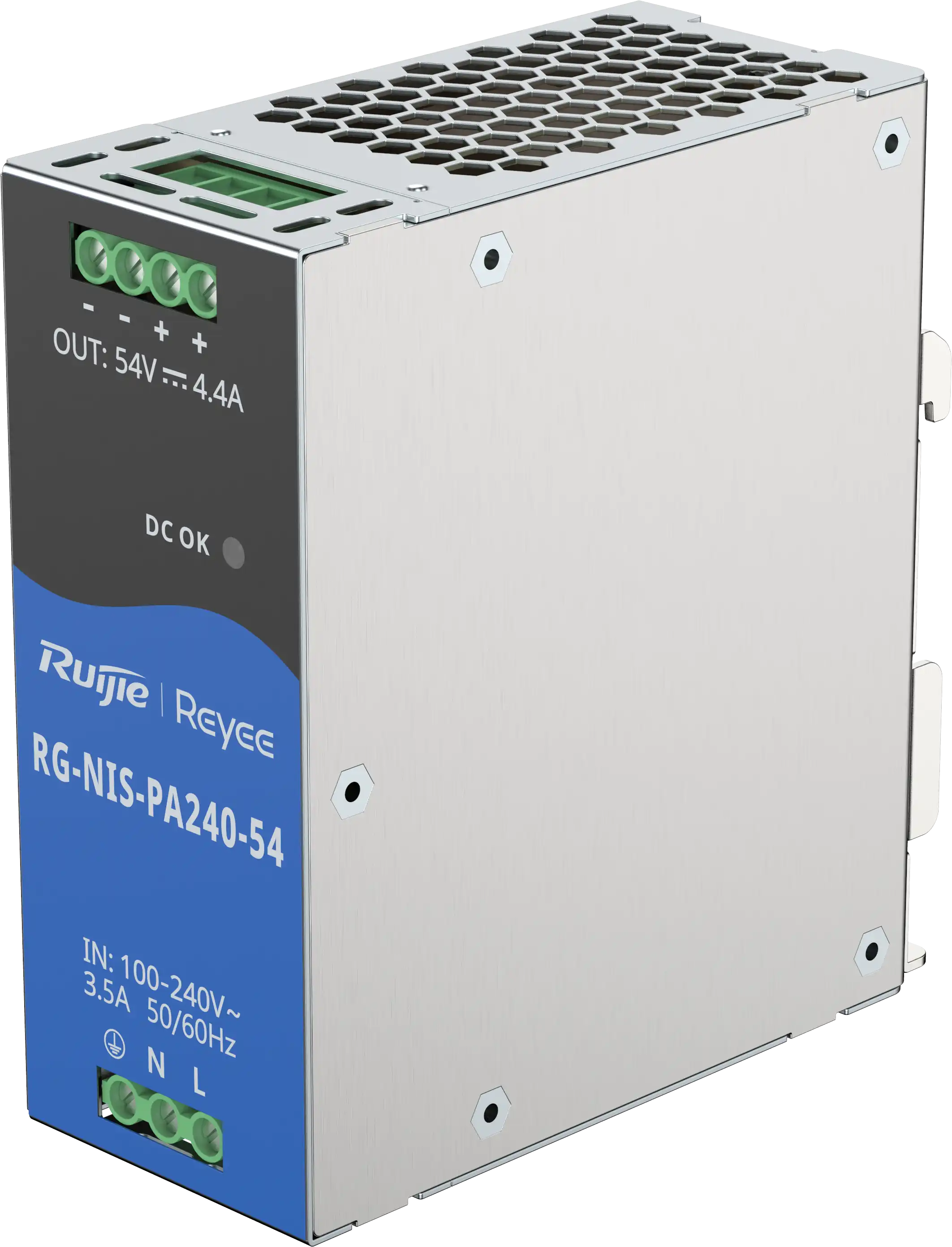 [RG-NIS-PA240-54] Fuente De Alimentacion Ac/Dc 240W Montaje En Riel Para Switch Industrial Rg-Nis2100 Ruijie