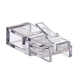 [SRJPL-00W] Plug Rj45 Transparente De Seguridad Para Bota Srjhs Paquete X 48 Unidades Leviton