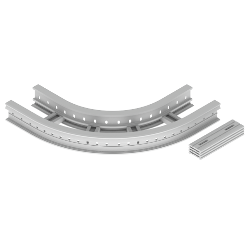 Curva Horizontal 90Grados Bandeja Portacable Escalera 85X200 Mm R300 U23X Unex