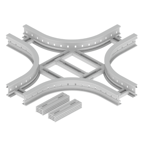 Derivacion En X Para Bandeja Portacable Escalera 85Mmx200Mm R300 U23X Unex