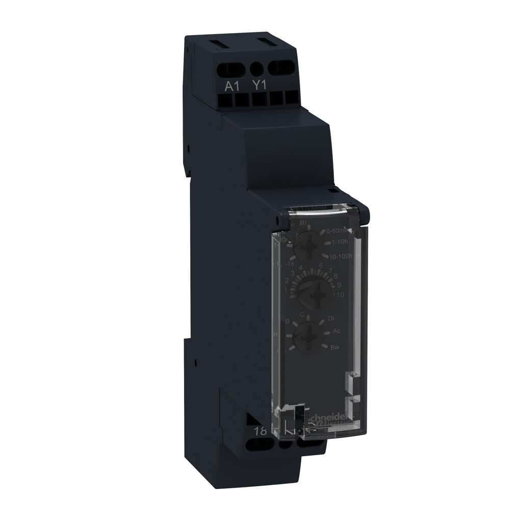 [RE17LMBM] Rele Temporizador Electronico Multifuncion 6-60S / 1-10H / 1-10Min / 6-60Min / 0,1-1S / 1-10S / 10-100H Alimentacion 24-240Vac 1Nanc Harmony Schneider