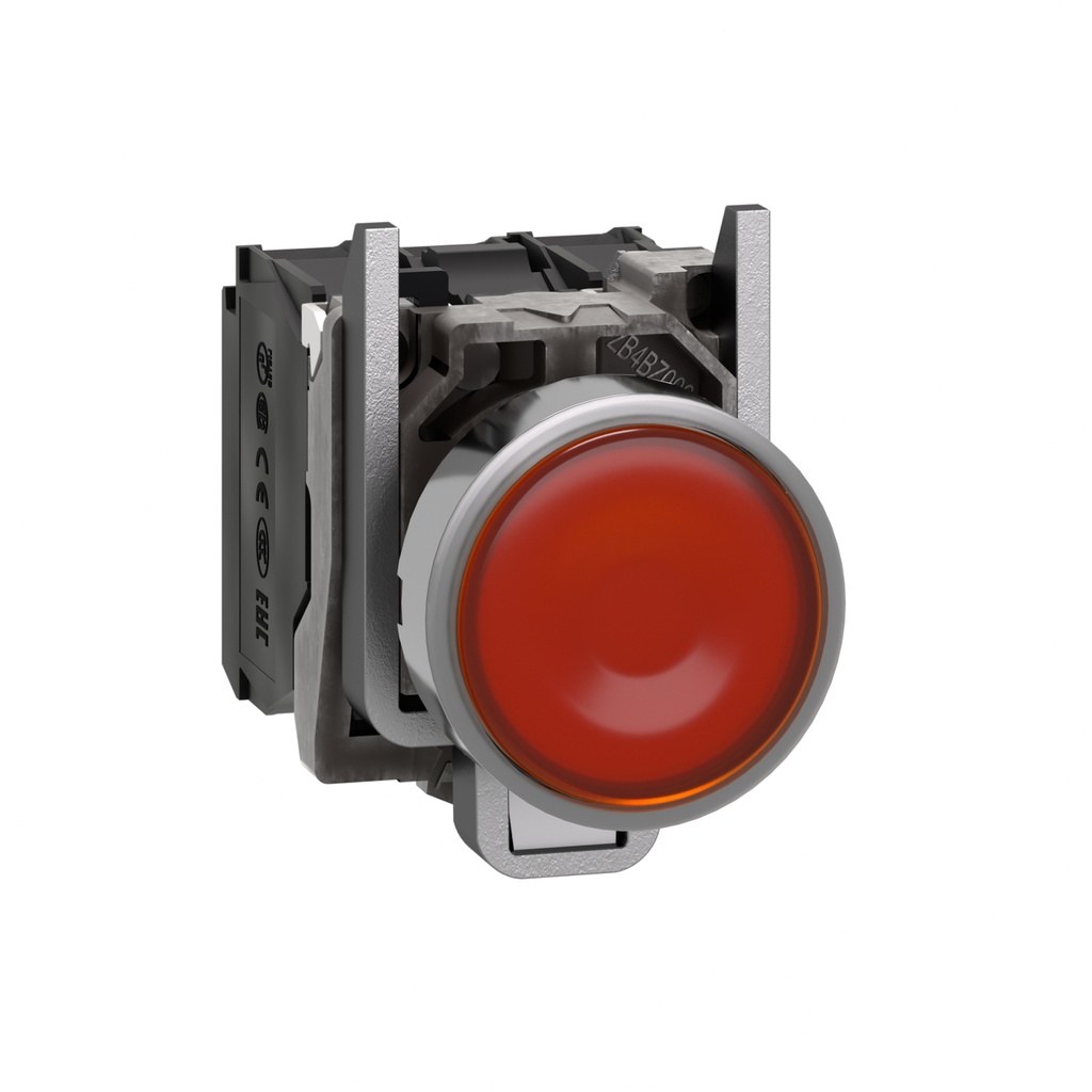 [XB4BW35G5] Boton Pulsador Luminoso Metalico Led Naranja 120Vac 22Mm Schneider