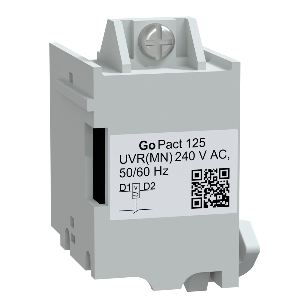 [G12UVR230AC] Bobina De Disparo Minima Tension Mn 220V 208/240Vac Para Gopact Mccb 125 Schneider