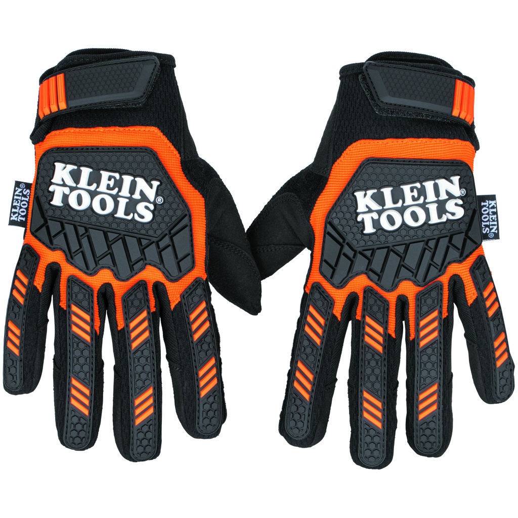 [60600] Guantes De Trabajo De Alta Resistencia Talla Grande (L/G) Con Acolchado En Las Palmas Proteccion Caucho Termoplastico Puntas De Los Dedos Compatibles Con Pantallas Tactiles Klein Tool