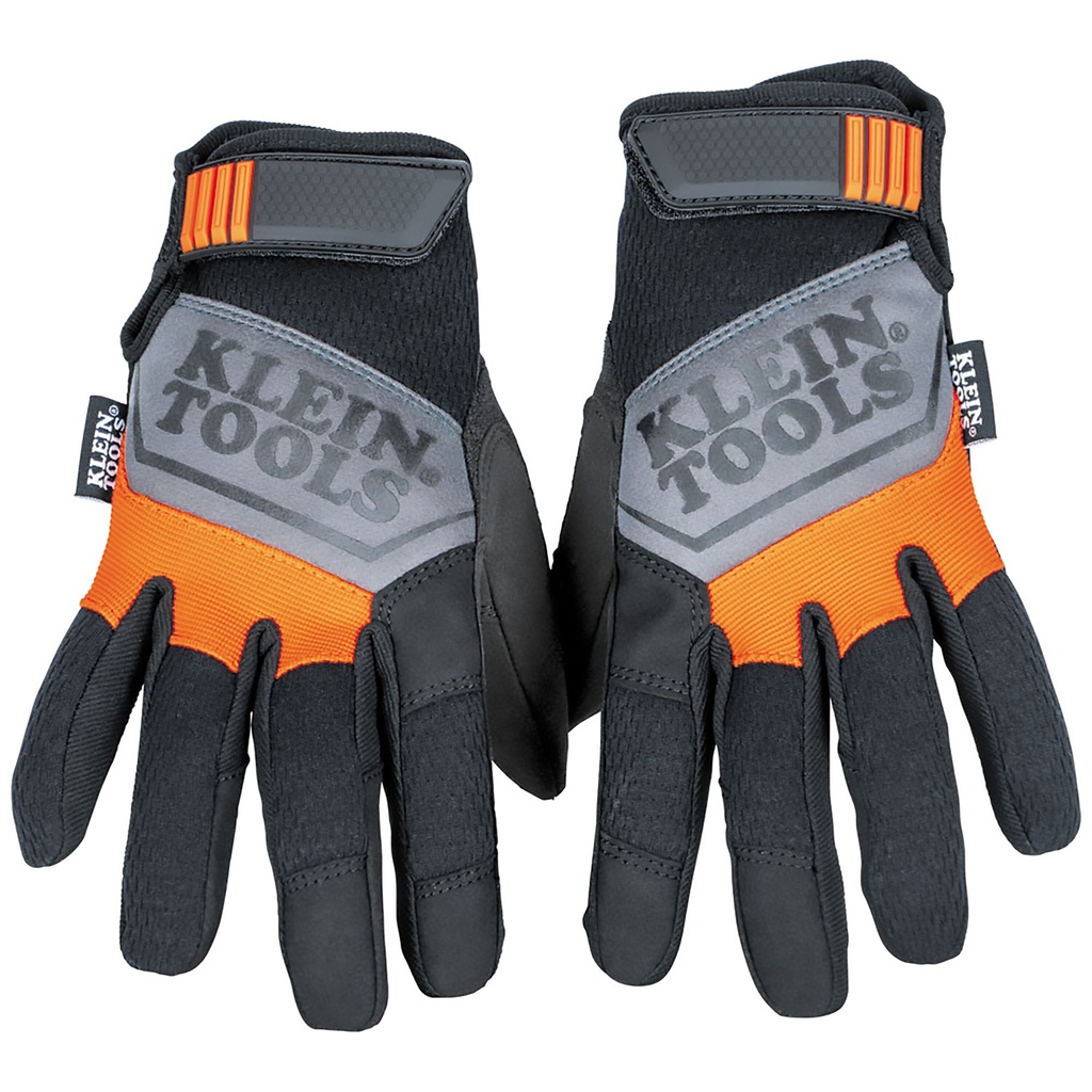 [60596] Guantes De Uso General Talla Grande Con Tela Transpirable En El Dorso De La Mano Y Una Palma De Gamuza Resistente A La Abrasión Klein Tool
