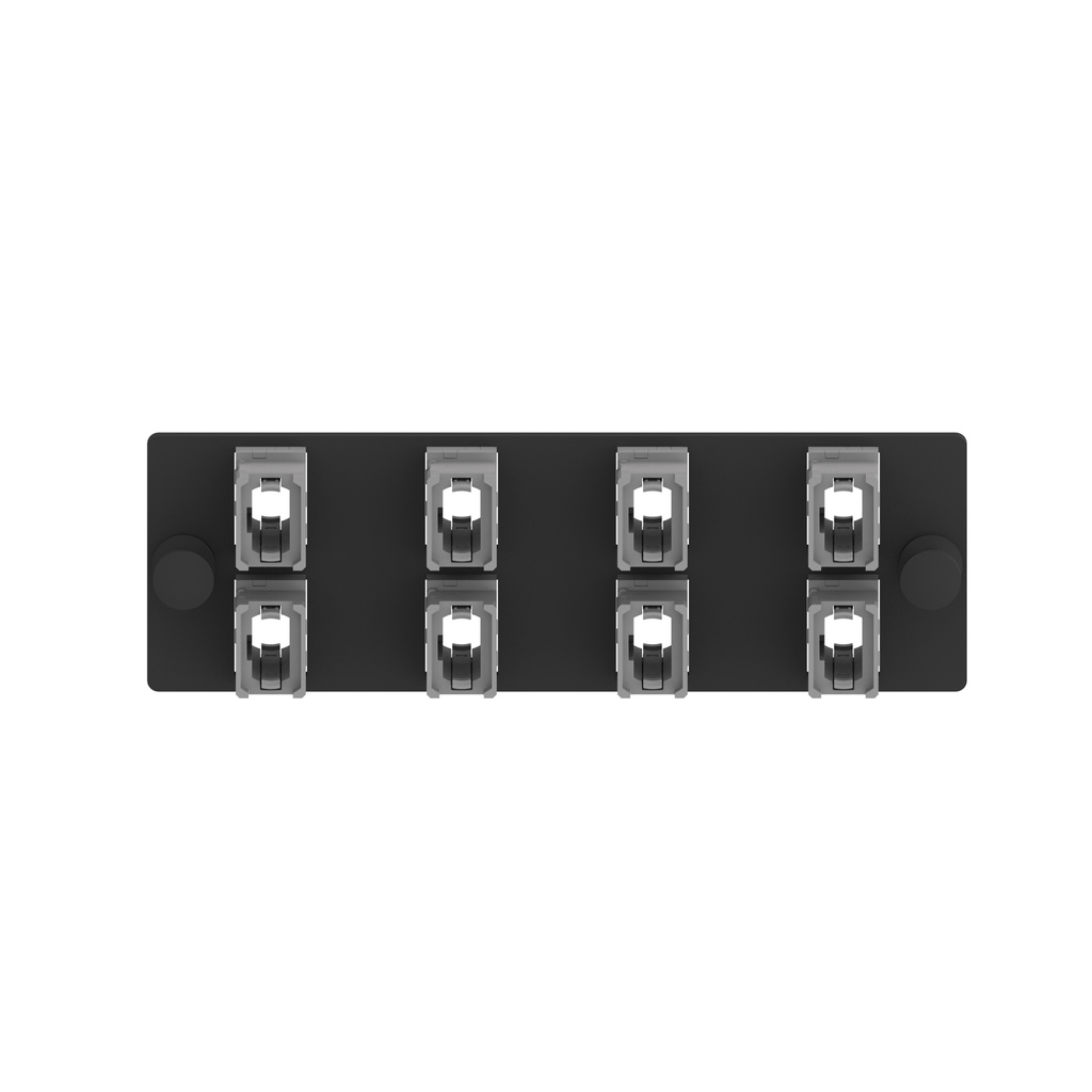 Panel Adaptador Fibra Optica Mpo Opticompanduit 8 Puertos Gris Carbon Panduit