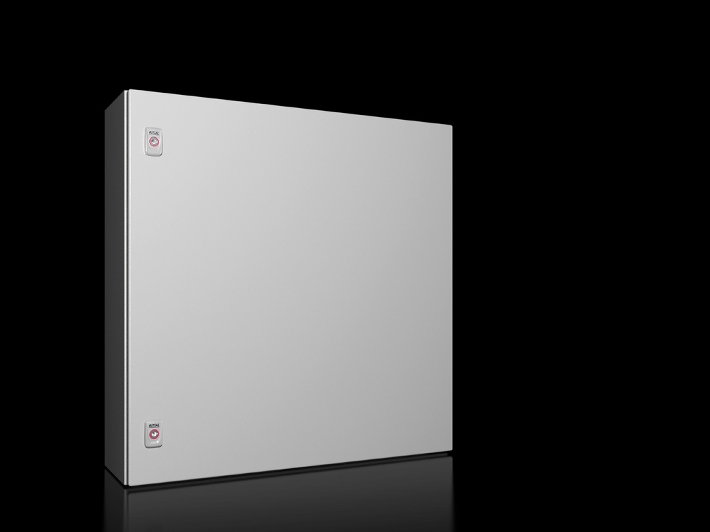 [1077000] Cofre Serie Ax Compacto Ral 7035  Ip66 Nema 4 Ik10 En Acero Ancho X Alto X Profundo 760X760X210 Mm Con Placa De Montaje 1077000 Rittal