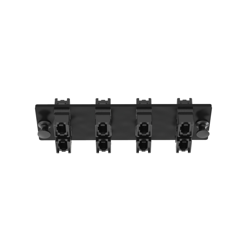 [FAPH0812BLMPO] Panel Adaptador Fibra Optica Mpo Opticompanduit 8 Puertos Negro Metodo A Panduit