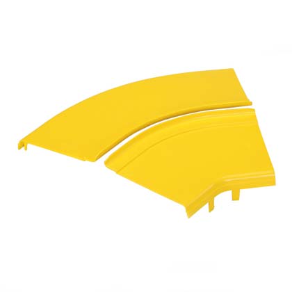 Cubierta Horizontal 45 Grados Fiber Runner 12X4 Amarillo Panduit