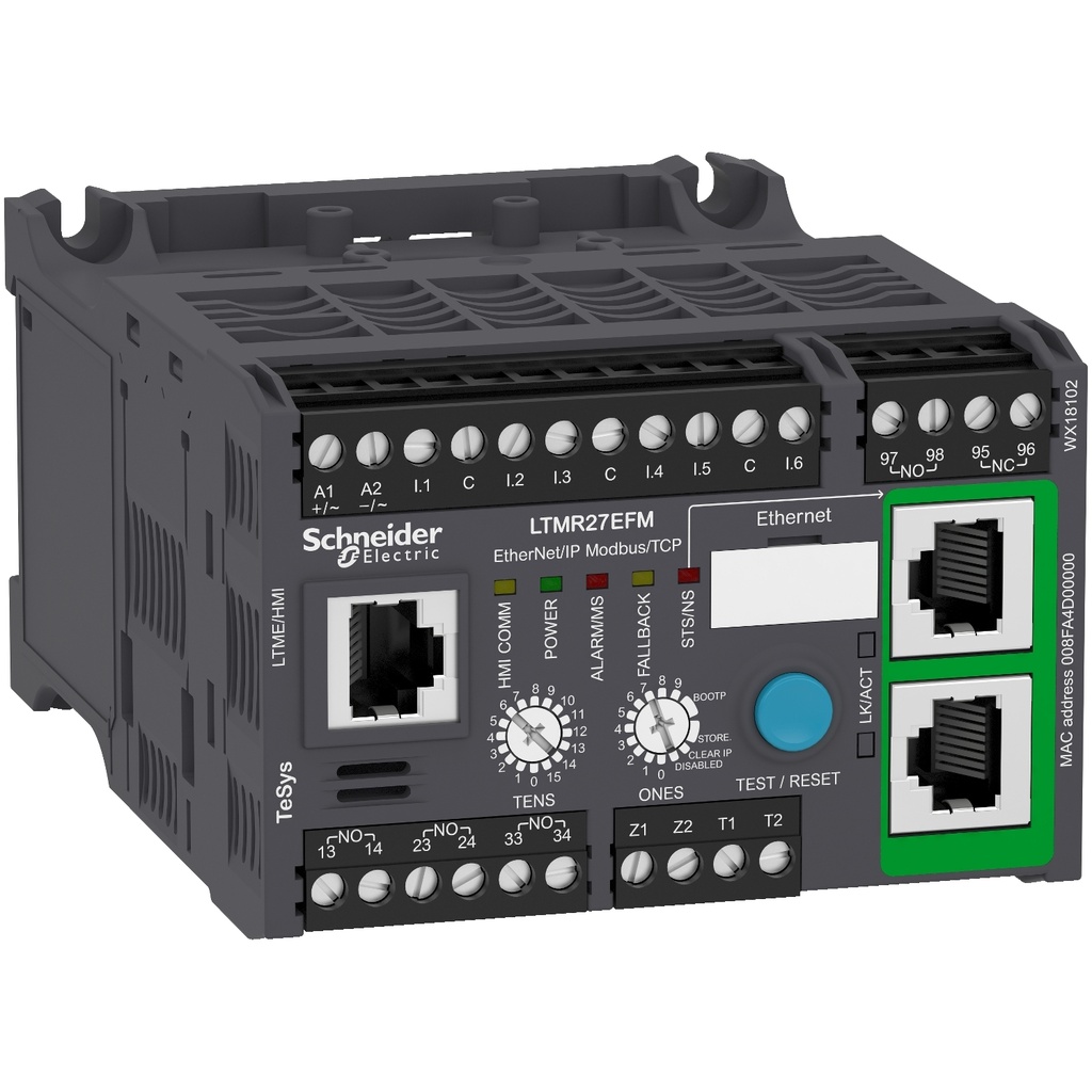 [LTMR27EFM] Controlador De Motor Con Comunicacion Ethernet/Ip Y Modbus/Tcp Con 6 Entradas Logicas Discretas / 3 Salidas Logicas De Rele Alimentacion 120/240Vac Tesys Schneider