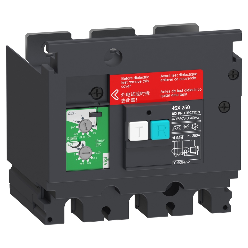 Modulo De Proteccion Vigipac Fugas Tierra Nsx 250 440Vac A 550Vac 30Ma A 30A Schneide