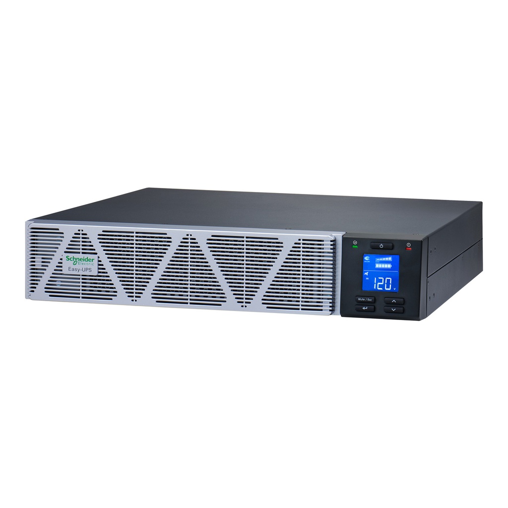 [SRVSL1KRARK] Ups Online 1Kva 900W Entrada 120Vac 5-15P Salida (6) Toma 5-15R 120Vac Rack 2Ru Con Rieles Bateria Litio Easy Apc Schneider
