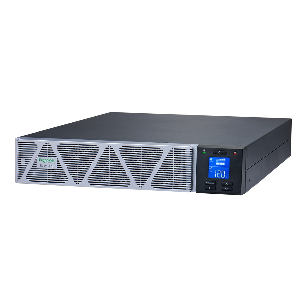 [SRVSL3KRARK] Ups Online 2Kva 2700W Entrada 120Vac L5-30P Salida (6) Toma 5-20R (1) L5-30R 120Vac Rack 2Ru Con Rieles Bateria Litio Easy Apc Schneider
