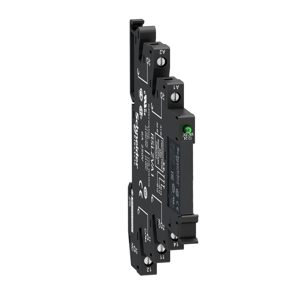 [RSL1PVBU] Rele De Interface Preensamblado Con Led Y Base 24Vac/Dc 6A Rsl Series Schnedier