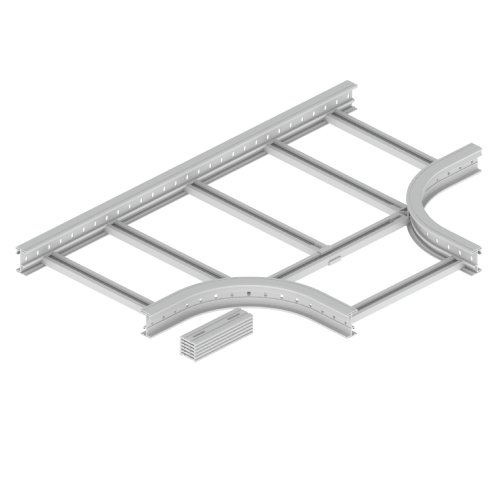 [67618-04] Derivacion Te Para Bandeja Escalera Aislante 85X500Mm R300 U23X Incluye Union Unex