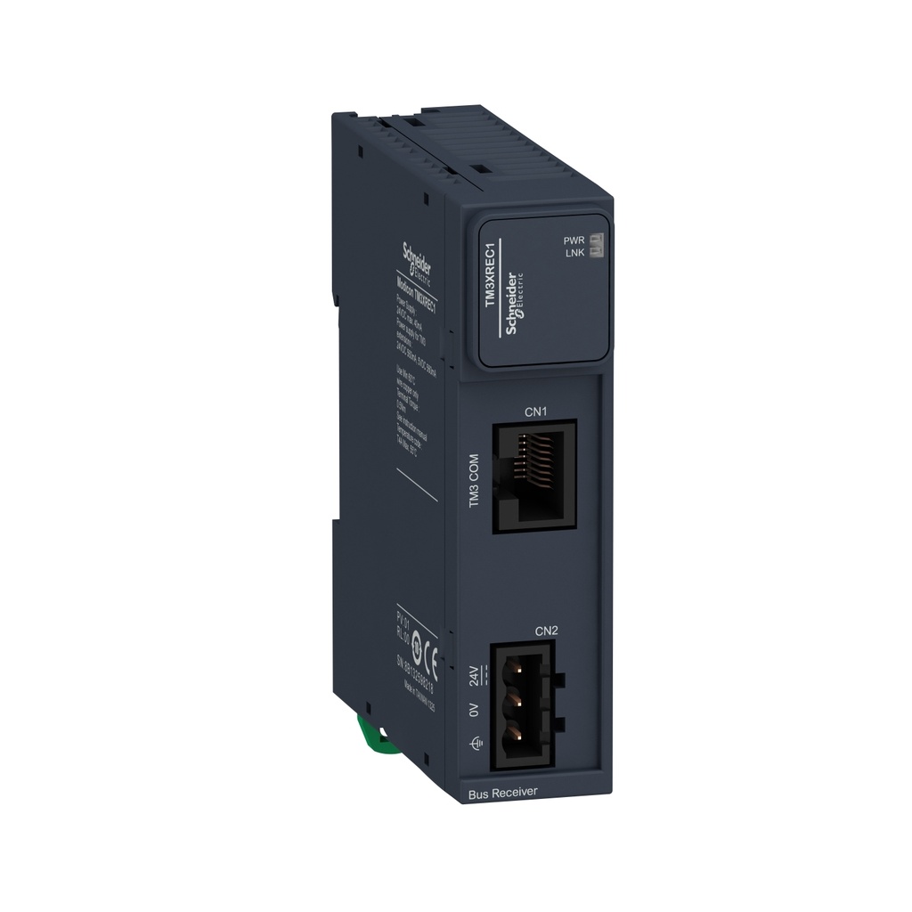 [TM3XREC1] Modulo Receptor Remoto Para Maximo 7 Modulos De Expansion E/S 40Ma 24Vdc 1W Para Controladores Logicos Modicon M221 / M241 /  M251 Y M262 Tm3 Schneider