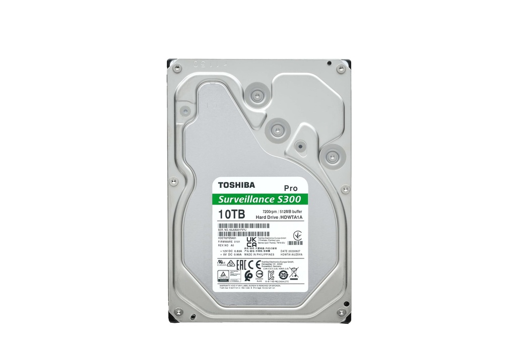 [HDWTA1AUZSVAR] Disco Duro 10Tb 3.5In 256Mb 6Gbs 7200Rpm Sata Surveillance S300 Pro Toshiba Hdwt31Axzsta