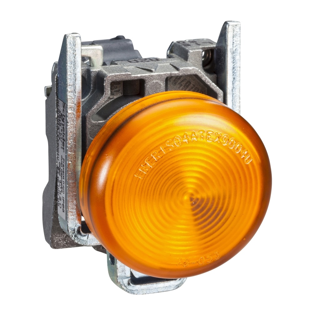 [XB4BV65] Luz Piloto Led Cuerpo Metalico Naranja 22Mm 250Vac Bombilla No Incluida Ip66 Ik06 Harmony Xb4 Schneider