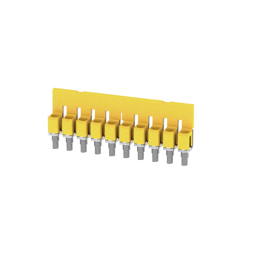 [WQV 4/10] Puente Atornillable 10 Polos P/Borna 4Mm Amarillo Weidmuller _1052060000