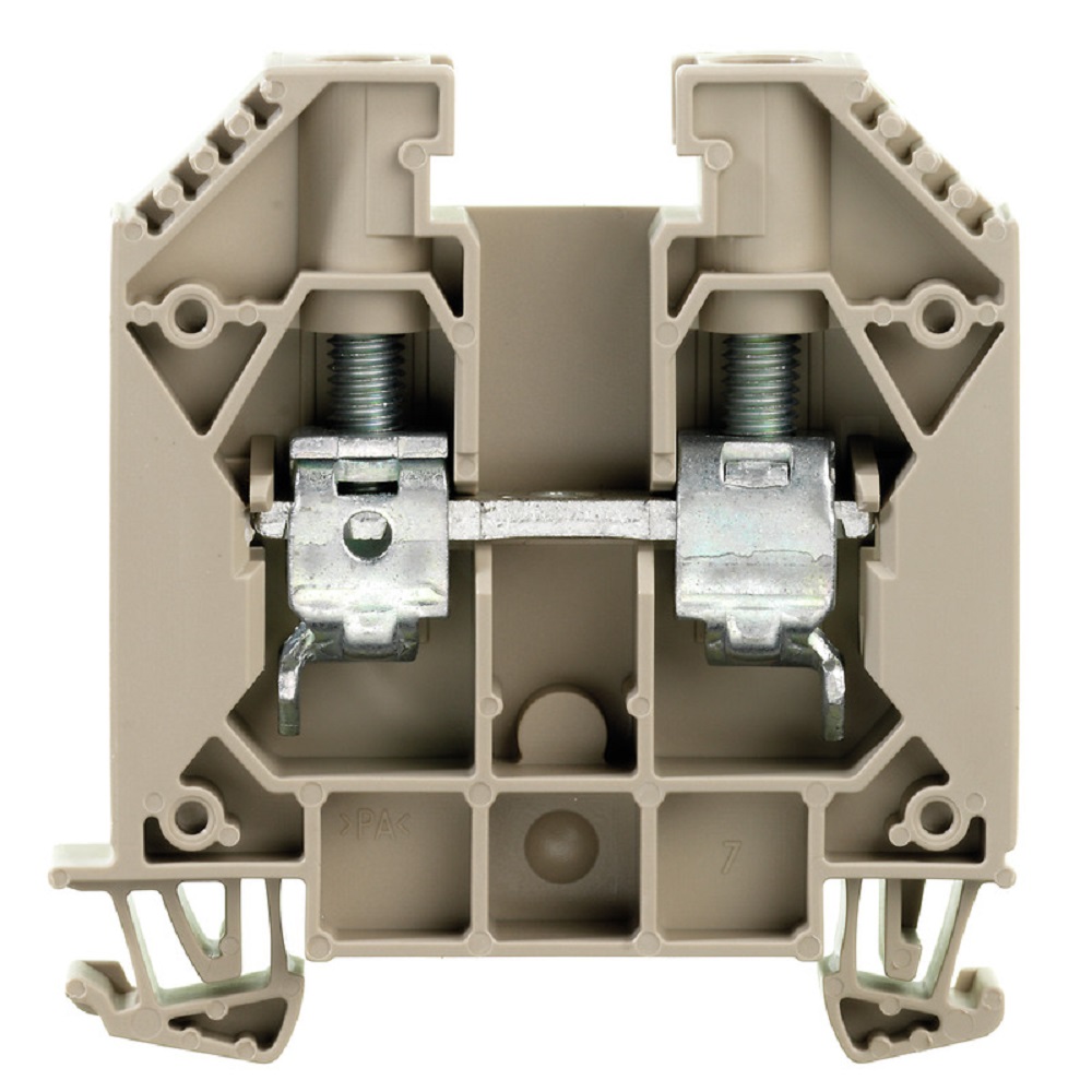 [WDU 16] Borna 18-4Awg Tornillo Paso P12  85A 16Mm2 600V Beige Weidmuller _1020400000