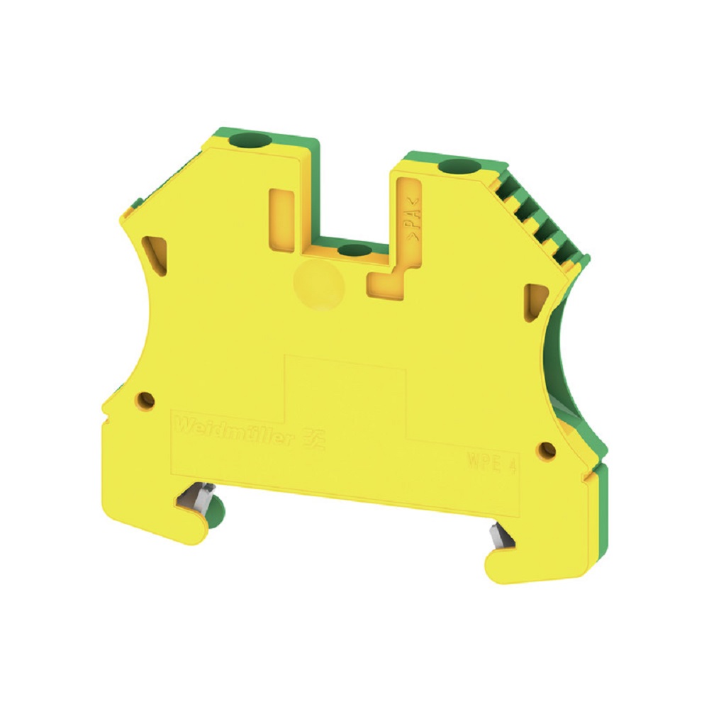 [WPE 4] Borna 22-10Awg Tornillo Tierra P6 480A 4Mm2 Verde/Amar Weidmuller _1010100000