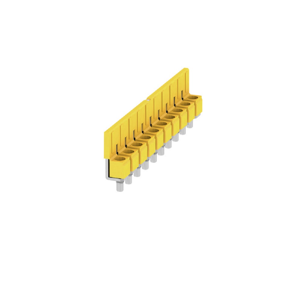 Puente Atornillable 10 Polos P/Borna 6Mm 2A Amarillo Weidmuller _1052260000