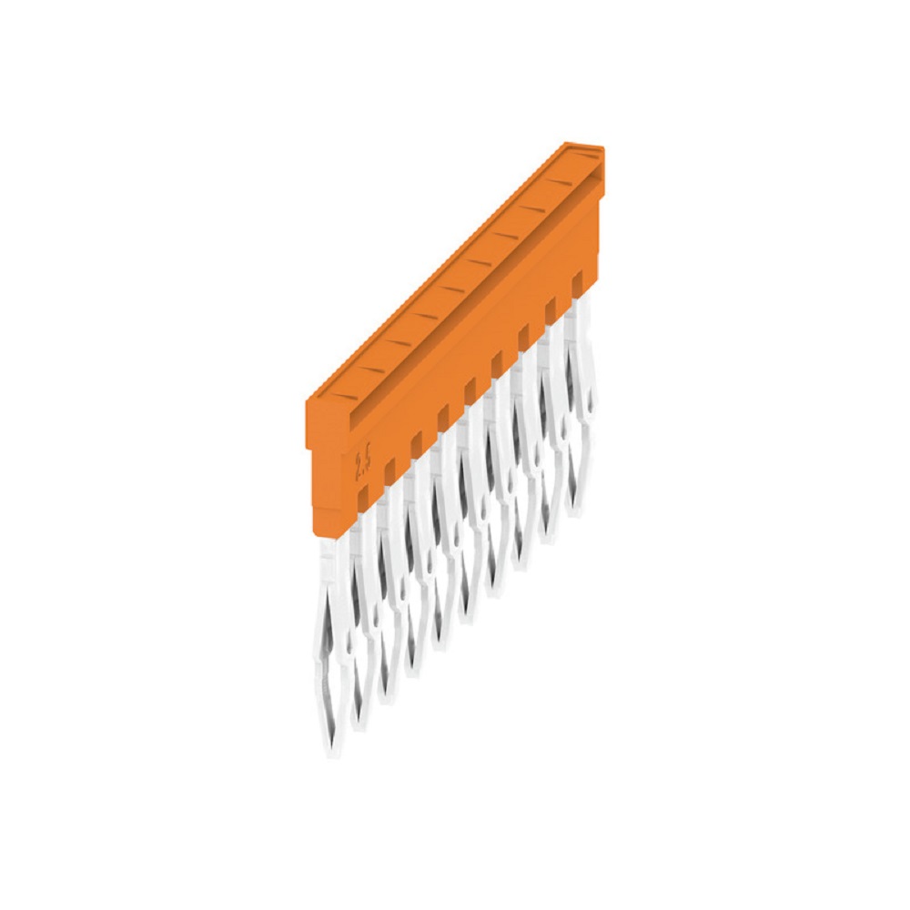 [ZQV 2.5N/10] Puente 10 Polos P/Borna 2.5Mm 24A Naranja Weidmuller _1527690000