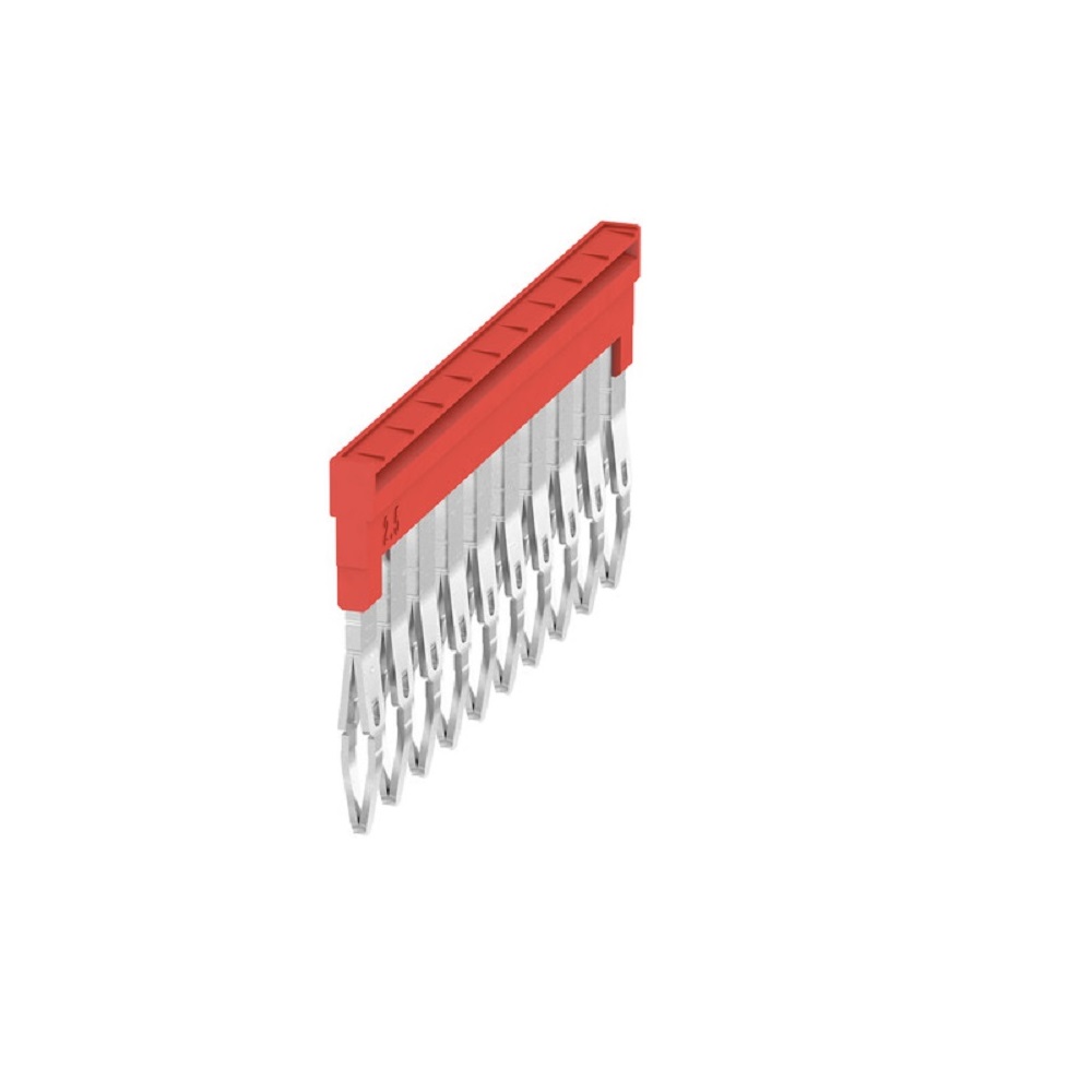 [ZQV 1.5N/10 RD] Puente 10 Polos P/Borna 1.5Mm2 Paso 3.5Mm 17.5A Rojo Weidmuller _1985800000