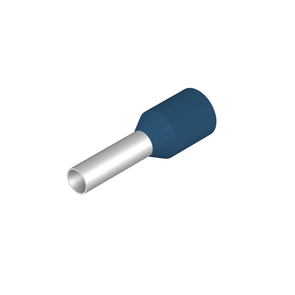 [H2,5/15 BL SV] Terminal Ferrul Pin Hueco 10Mm Aislado 14Awg Azul Pqte X 100 Und Weidmuller _9026100000