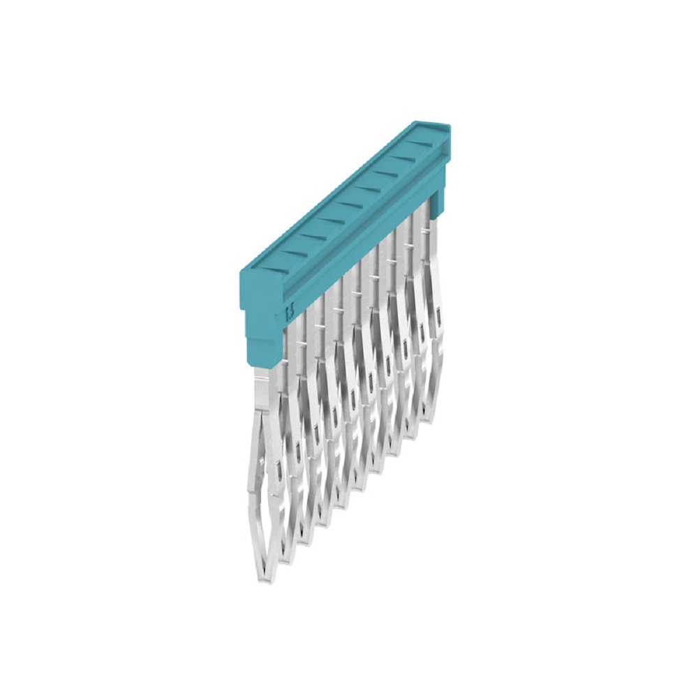 [ZQV 1.5N/10 BL] Puente 10 Polos P/Borna 1.5Mm2 Paso 3.5Mm 17.5A Azul Weidmuller _1985680000