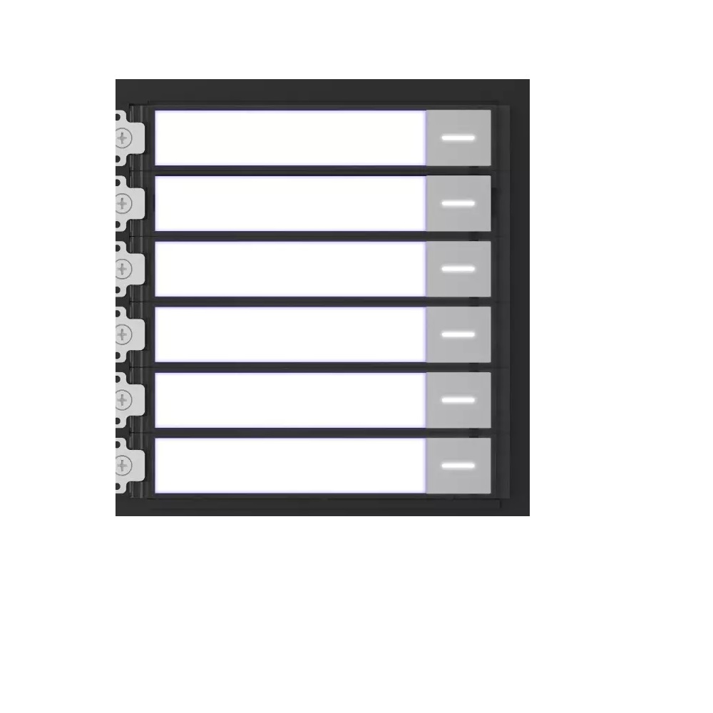 Modulo 6 Botones Para Videoportero Kd8003-Ime1 Ip65 Hikvision 305301077