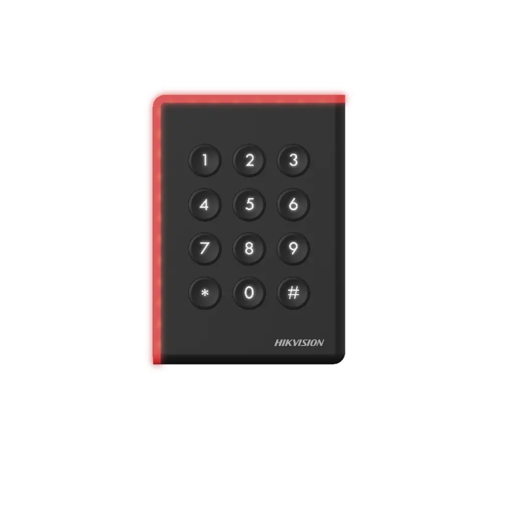 Lectora De Proximidad Con Teclado Borde Led Rs-485 Wiegand Em 125Khz Ip65 Hikvision 302917285