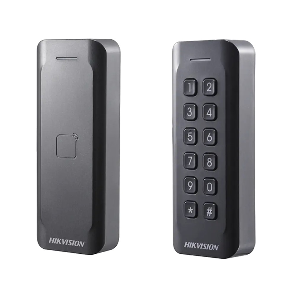 [DS-K1802M] Lectora Proximidad Compacta Mifare Ip65 Wiegand Negro Hikvision 302901508