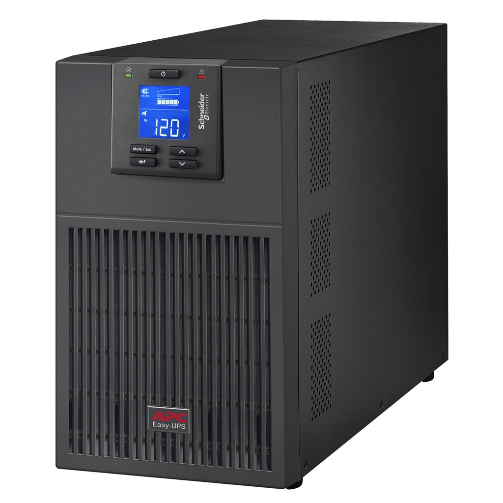 [SRV3KA] Ups Online 3Kva 2400W Entrada 120V Bornera Salida 4 Tomas Nema 5-20R (1) L5-30R Torre Easy Apc Schneider