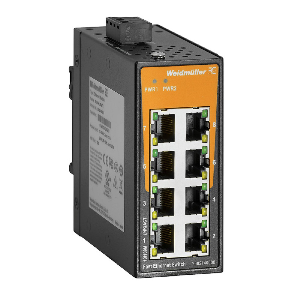 [IE-SW-EL08-8TX] Switch P/Riel No Administrable 8Xrj45 Fast Ethernet Ip30 Weidmuller _2682140000