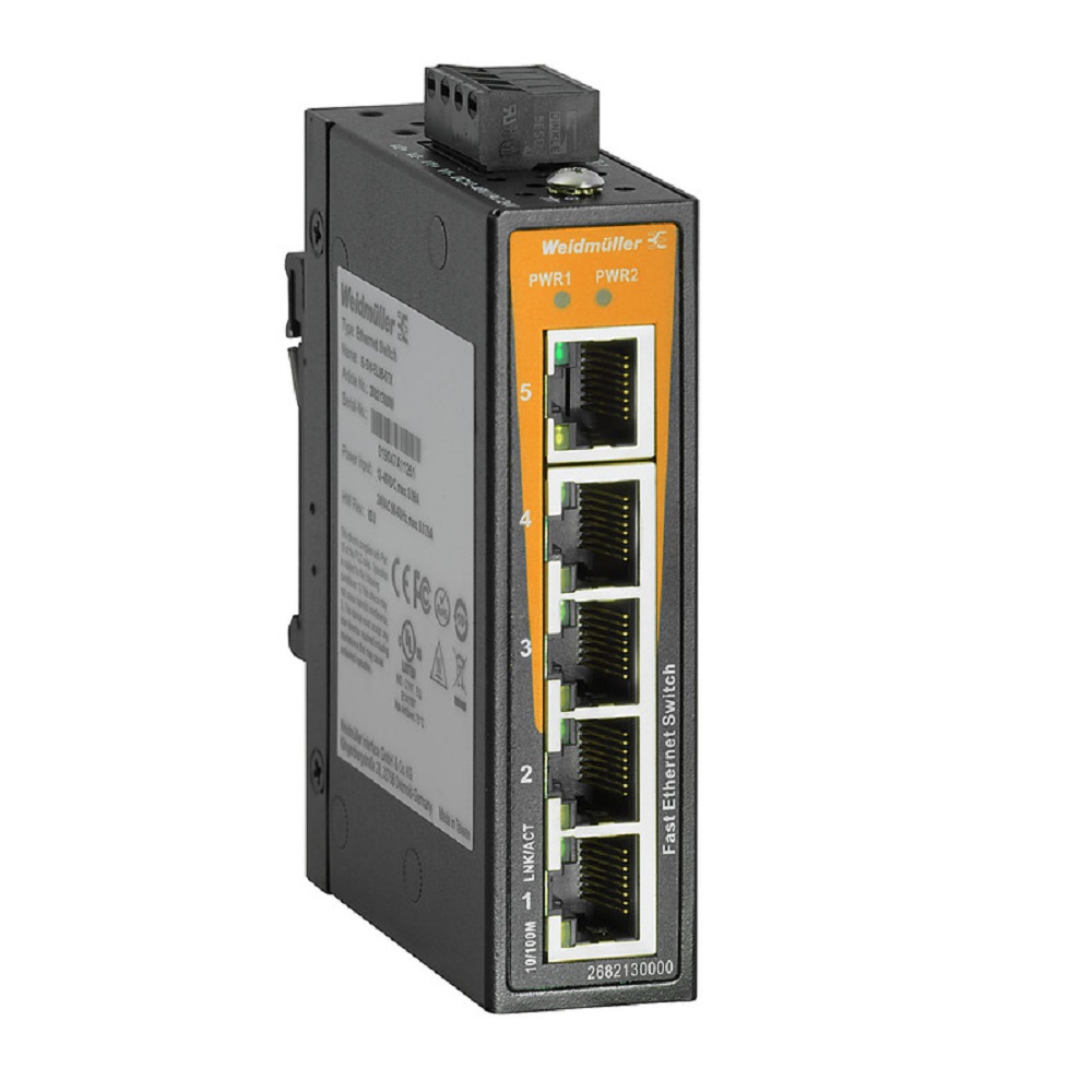 [IE-SW-EL05-5TX] Switch P/Riel No Administrable 5Xrj45 Fast Ethernet Ip30 Weidmuller _2682130000
