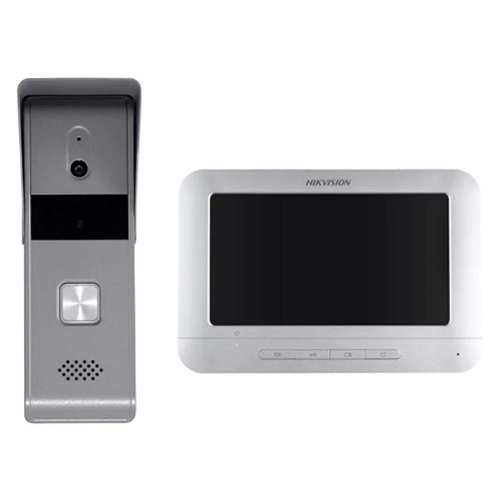 [DS-KIS203T] Kit Videoportero Analogo Incluye Pantalla 7In + Cable 5Mts 4 Hilos Ik7 Ip65 Hikvision 305302866