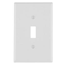 [88001] Tapa P/Interruptor Sencillo Palanca Blanco Plastico Leviton