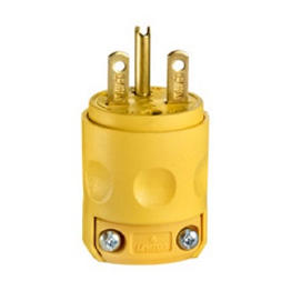 [615PV] Clavija 15A 250V 2F+T Pvc Leviton 6-15