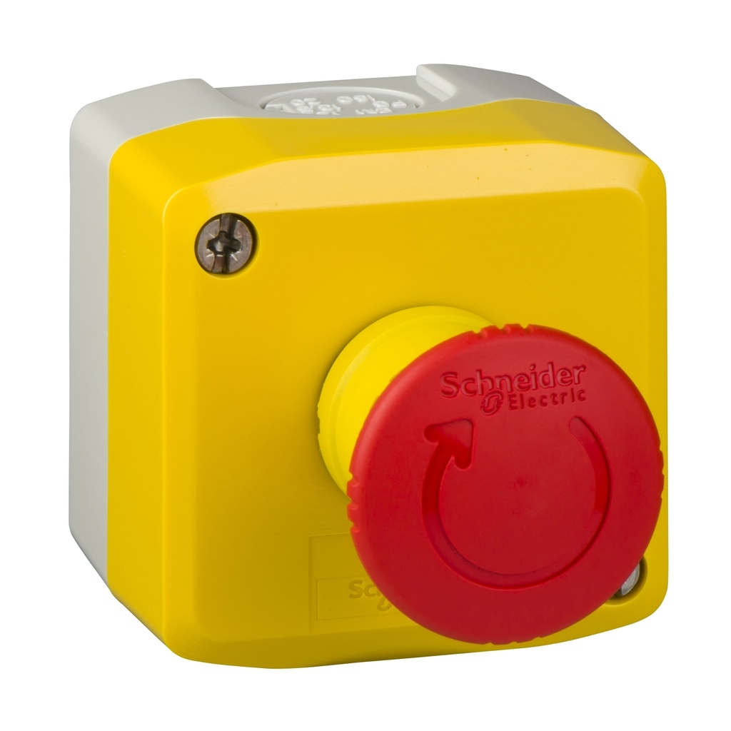 [XALK178] Estacion 1 Boton Nc Emergencia 40Mm Giro Schneider