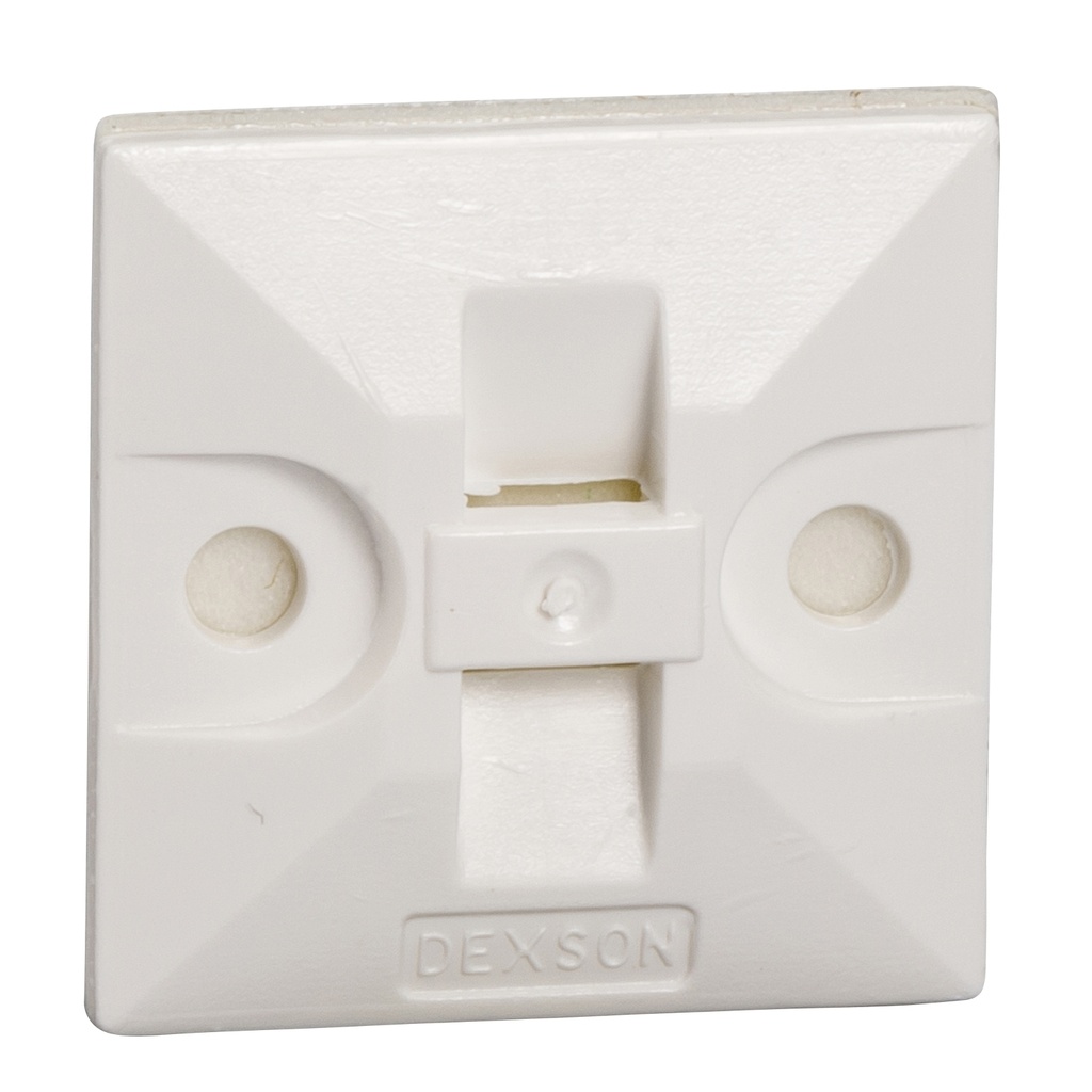 Base Adhesiva Blanca 1X1 Dexson X Pte 100U 3Babl Schneider