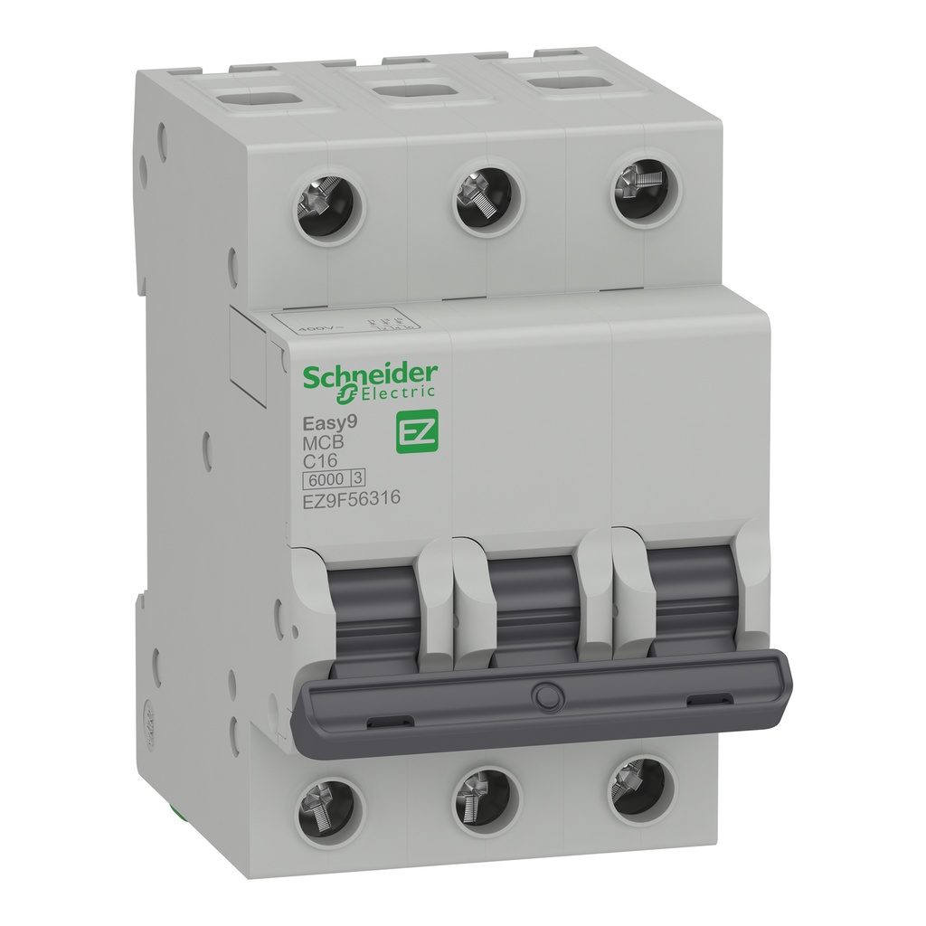 Taco Riel 3X16A Easy Schneider 10Ka A 127/230 6Ka 230/400V Curva Disparo Clase C