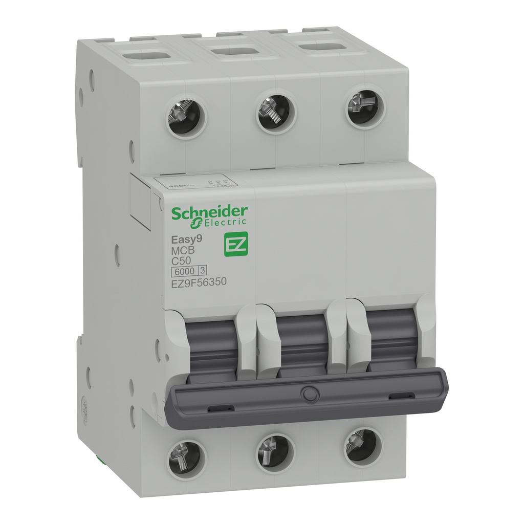 [EZ9F56350] Taco Riel 3X50A Easy Schneider 10Ka A 127/230 6Ka 230/400V Curva Disparo Clase C