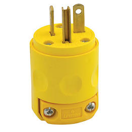 Clavija 20A 125V 1F+N+T Pvc Leviton 5-20
