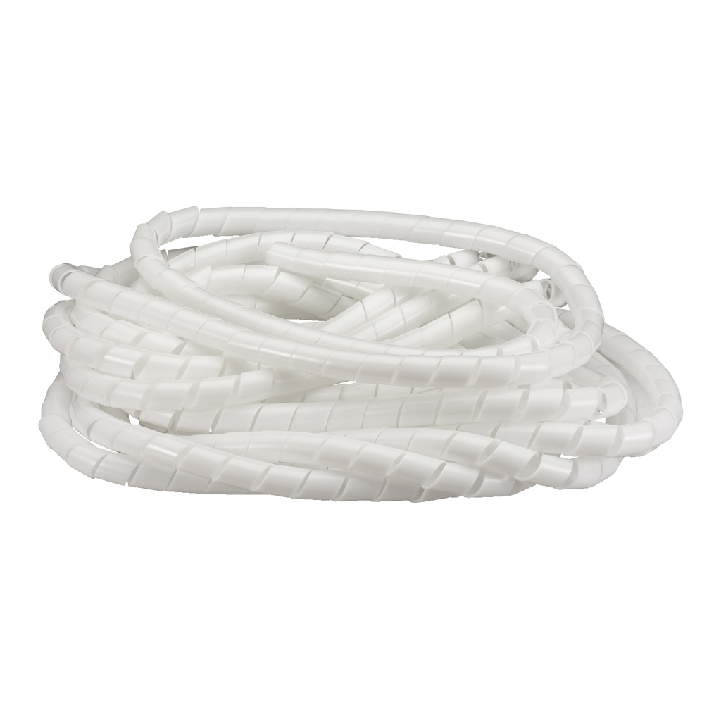 Espiral Plastica 19Mm Dexson X 10Mts Blanco