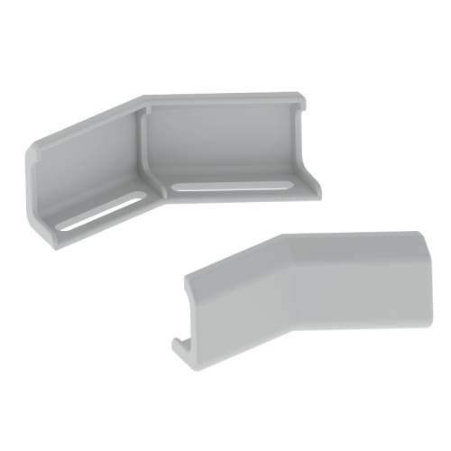 Union Para Bandeja Portacable 60Mm 45 Grados Horizontal X2Und Gris U23X Unex